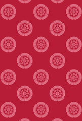 平安有職文様__中八曜菊（かのなかにはちようぎく）02_壁紙・カラー