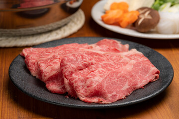 牛肉のしゃぶしゃぶ鍋