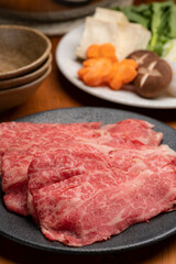 牛肉のしゃぶしゃぶ鍋