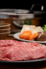 牛肉のしゃぶしゃぶ鍋