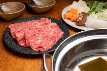 牛肉のしゃぶしゃぶ鍋