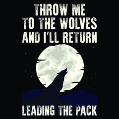 Wolf Motivational T-Shirt Design