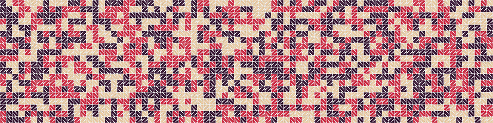 Abstract Geometric Pattern generative computational art illustration