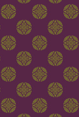 平安有職文様_四割菊花唐花（よつわりきっかからはな）_壁紙・カラー