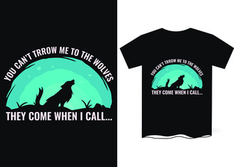 Wolf Motivational T-Shirt Design