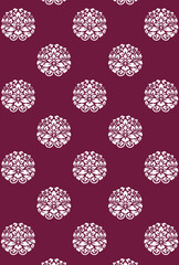 平安有職文様_藤の丸（ふじのまる）_壁紙・カラー