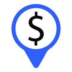 ATM location icon design vector
