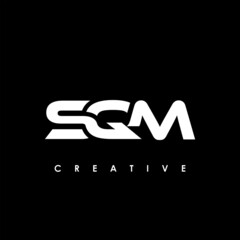 SQM Letter Initial Logo Design Template Vector Illustration