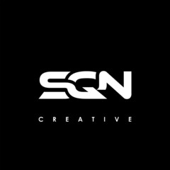 SQN Letter Initial Logo Design Template Vector Illustration