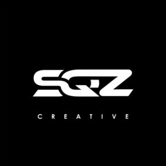 SQZ Letter Initial Logo Design Template Vector Illustration
