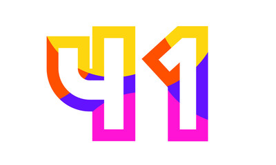 41 Colorful Fun Modern Flat Number