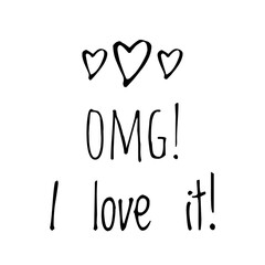''Oh my god, I love it'' Lettering