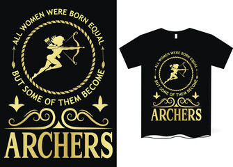 Fototapeta premium Funny Bow Archery Design T-Shirt Designs