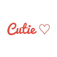 ''Cutie'' Lettering