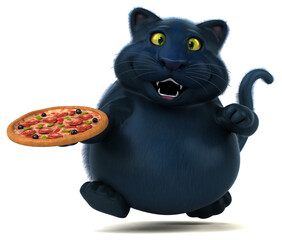 Fun cat - 3D Illustration