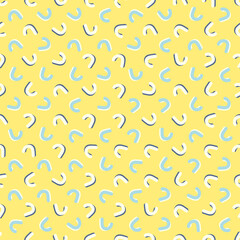 Seamless abstract pattern. Beautiful texture for textile or paper print. Vector illustration. Cute colorful background.