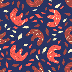 Abstract seamless pattern. Beautiful for textile, paper print, scrapbooking or wallpaper. Vector illustration. Cute colorful background.