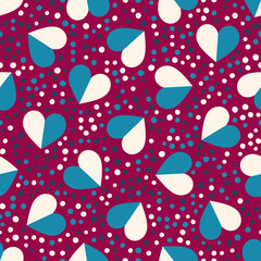 Seamless abstract pattern. Beautiful texture for textile or paper print. Vector illustration. Cute colorful background.