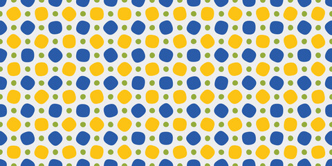 Seamless pattern with organic shapes. Beautiful texture for textile, paper print, scrapbooking or wallpaper. Vector illustration. Cute colorful trendy background.