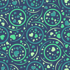 Seamless abstract pattern. Beautiful texture for textile or paper print. Vector illustration. Cute colorful background.