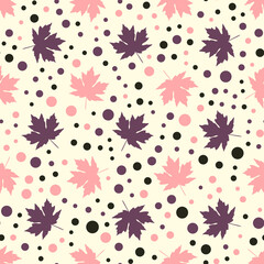 Seamless abstract pattern. Beautiful texture for textile or paper print. Vector illustration. Cute colorful background.