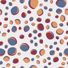 Seamless abstract pattern. Beautiful texture for textile or paper print. Vector illustration. Cute colorful background.