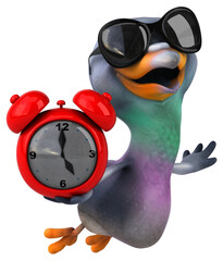 Fun pigeon - 3D Illustration