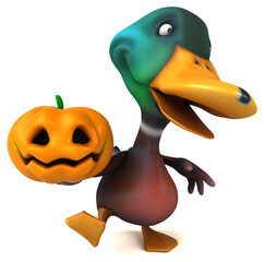 Fun duck - 3D Illustration