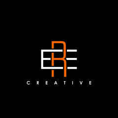 ER, RE Letter Initial Logo Design Template Vector Illustration
