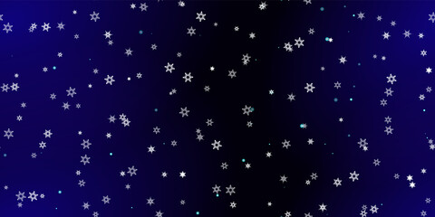 Falling Snowflakes seamless pattern flying snow