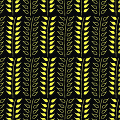 seamless pattern with leaves vector, textile