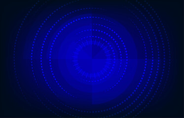 Abstract blue technology square style of interface pattern template. Circle style with overlapping hightech design background. illustration vector
