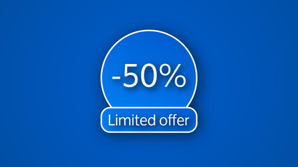 Blue limited offer banner