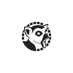 lemur logo icon designs vector illustration