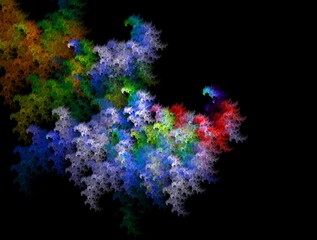 Imaginatory fractal background Image