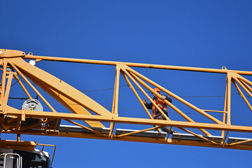 monteur de grue de chantier