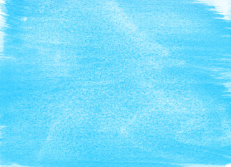 hand drawn blue watercolor paint background. 