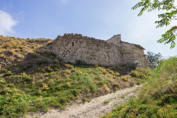 Saint Thomas tower of the Genoese fortress in Feodosia, Crimea, XIV century.