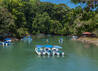 Fototapeta premium small marina at Drake Bay, Costa Rica