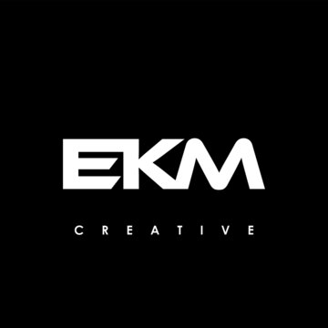 EKM Letter Initial Logo Design Template Vector Illustration