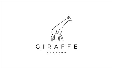 giraffe Logo icon design vector illustration © Vectoryzen
