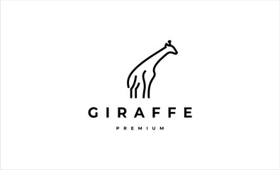 giraffe Logo icon design vector illustration