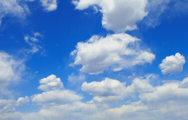 Naklejka na ściany i meble eautiful blue sky with clouds