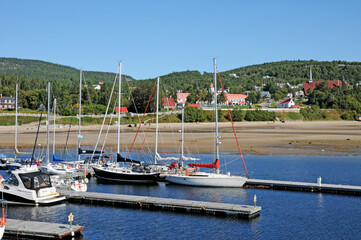 Quebec; Canada- june 25 2018 : the village of Tadoussac