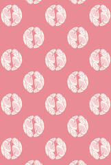 平安有職文様_向鴛鴦丸（むかいえんおうのまる）_壁紙・カラー