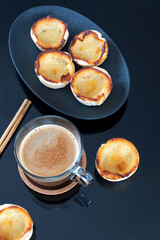 The most famous pastries are palm-sized pastel de nata or custard cream pie.