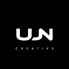UJN Letter Initial Logo Design Template Vector Illustration