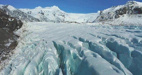 Glaciers and Mountains and Valleys of Iceland