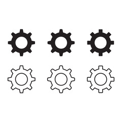 Settings vector icon
