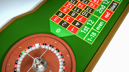 three-dimensional model of a table with a tape measure. 3d render illustration